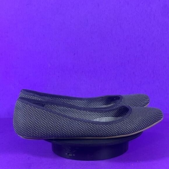 Dr. Scholl's Women's Blue Polka Dot Pointed Toe Really Flats Shoe Size 8 - Picture 1 of 9